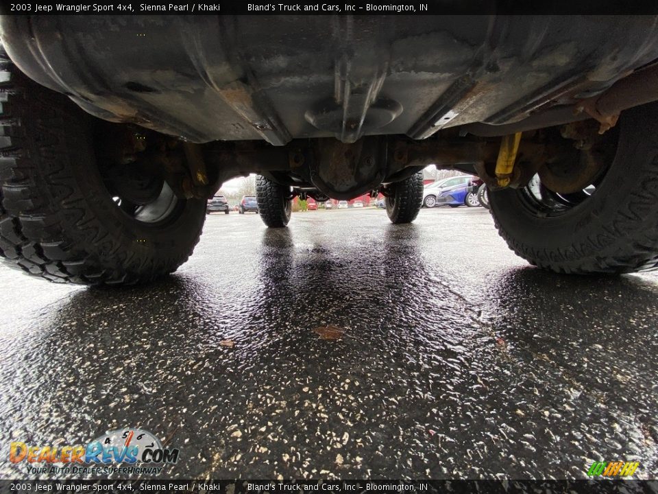 2003 Jeep Wrangler Sport 4x4 Sienna Pearl / Khaki Photo #26