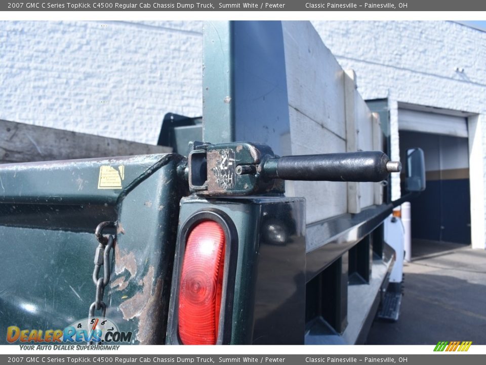 2007 GMC C Series TopKick C4500 Regular Cab Chassis Dump Truck Summit White / Pewter Photo #10