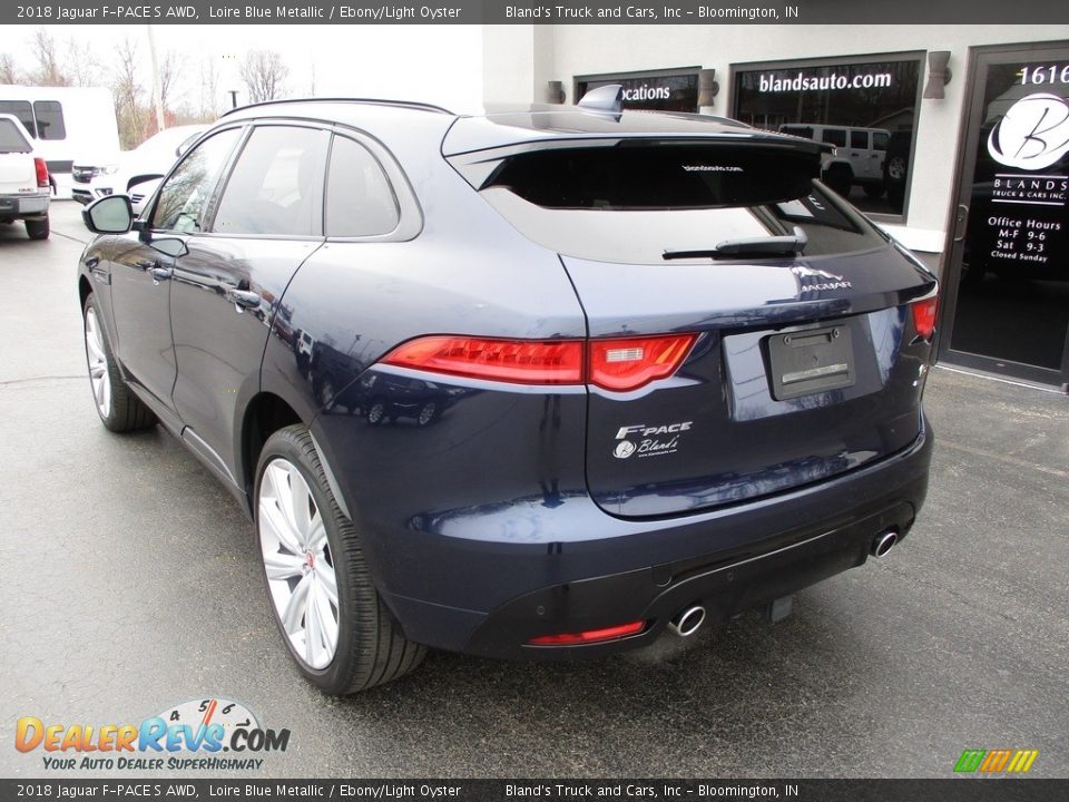 2018 Jaguar F-PACE S AWD Loire Blue Metallic / Ebony/Light Oyster Photo #3