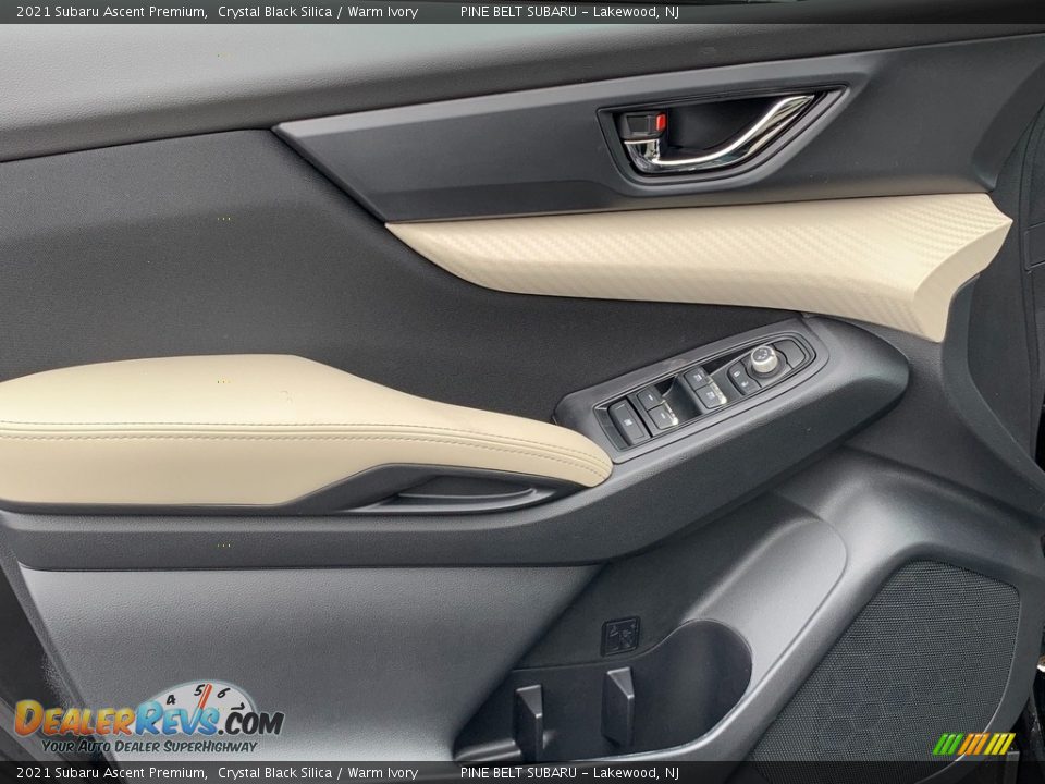 2021 Subaru Ascent Premium Crystal Black Silica / Warm Ivory Photo #13