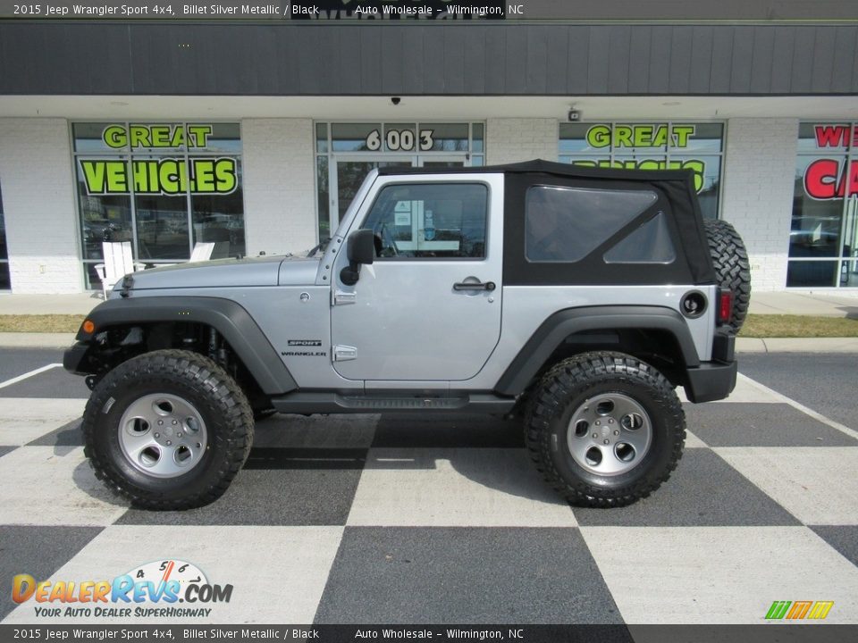 2015 Jeep Wrangler Sport 4x4 Billet Silver Metallic / Black Photo #1