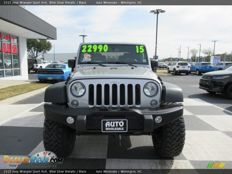 2015 Jeep Wrangler Sport 4x4 Billet Silver Metallic / Black Photo #2