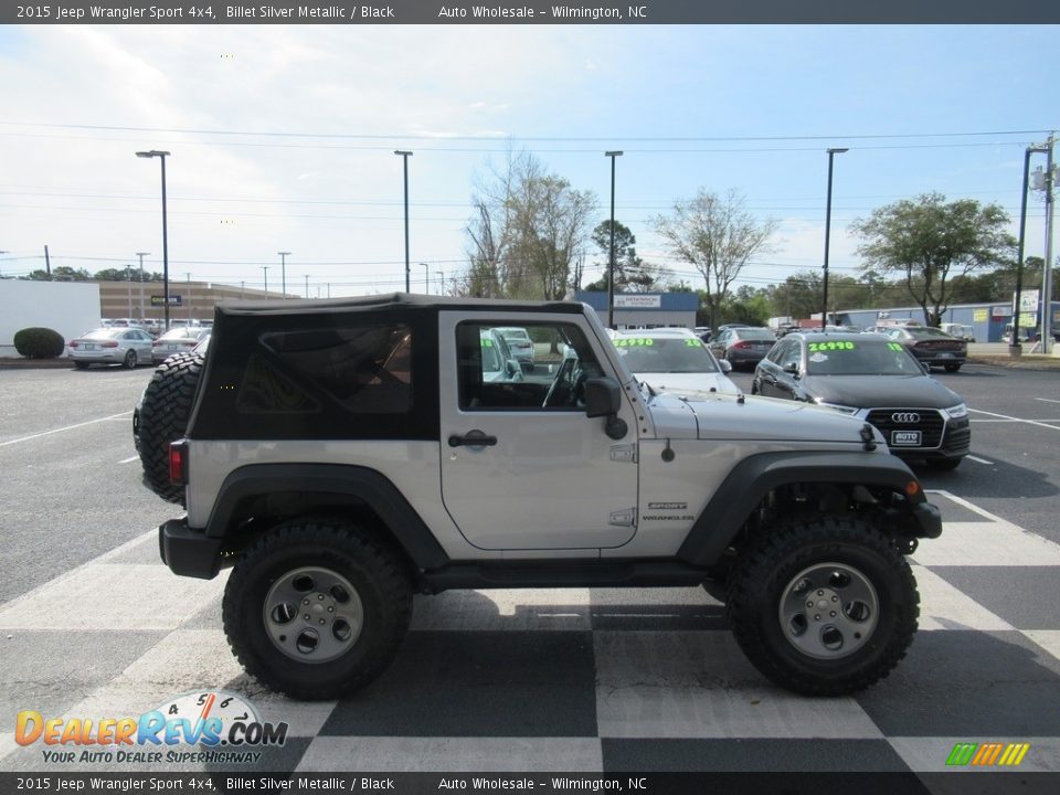 2015 Jeep Wrangler Sport 4x4 Billet Silver Metallic / Black Photo #3