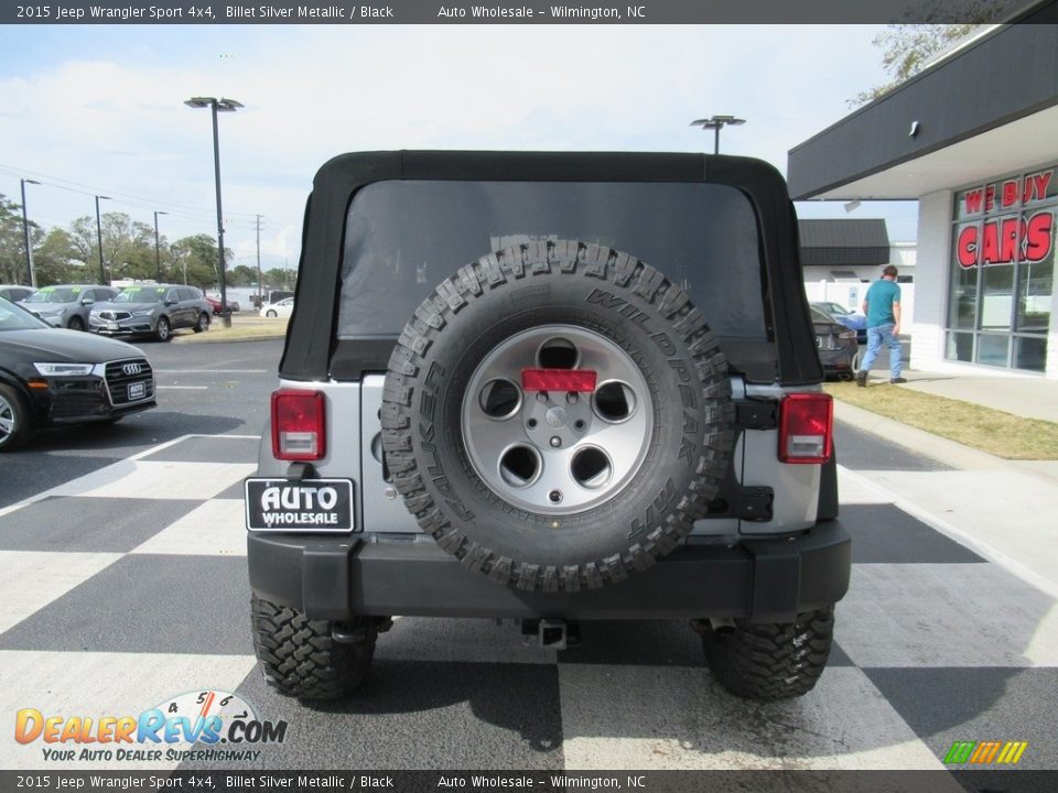 2015 Jeep Wrangler Sport 4x4 Billet Silver Metallic / Black Photo #4