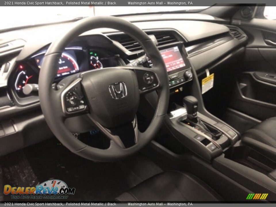 2021 Honda Civic Sport Hatchback Polished Metal Metallic / Black Photo #7