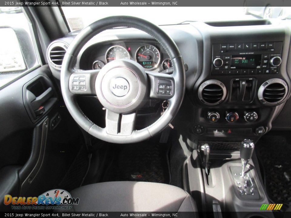 2015 Jeep Wrangler Sport 4x4 Billet Silver Metallic / Black Photo #14