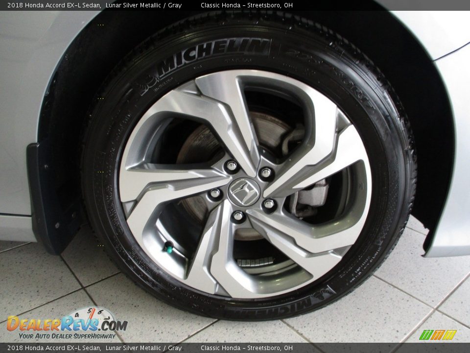 2018 Honda Accord EX-L Sedan Lunar Silver Metallic / Gray Photo #5