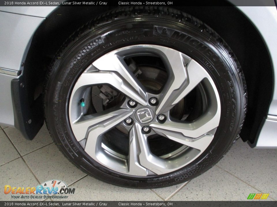 2018 Honda Accord EX-L Sedan Lunar Silver Metallic / Gray Photo #6