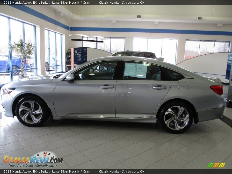 2018 Honda Accord EX-L Sedan Lunar Silver Metallic / Gray Photo #10