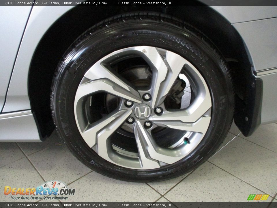 2018 Honda Accord EX-L Sedan Lunar Silver Metallic / Gray Photo #11
