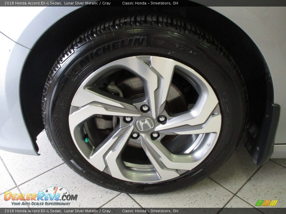 2018 Honda Accord EX-L Sedan Lunar Silver Metallic / Gray Photo #12