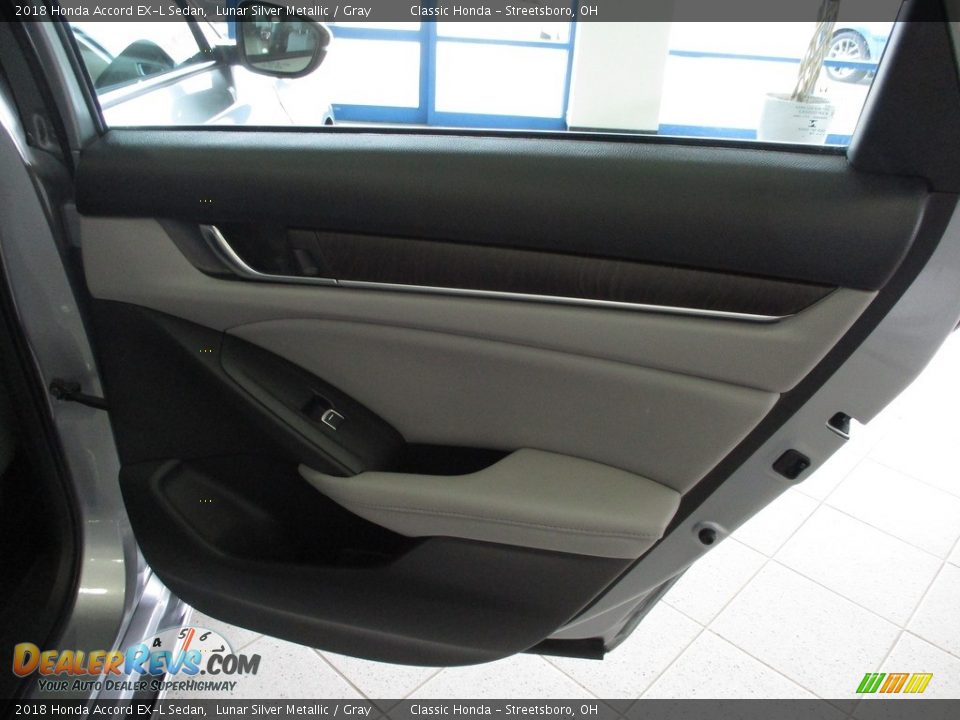 2018 Honda Accord EX-L Sedan Lunar Silver Metallic / Gray Photo #18