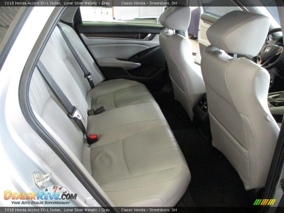 2018 Honda Accord EX-L Sedan Lunar Silver Metallic / Gray Photo #20