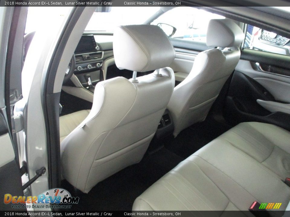 2018 Honda Accord EX-L Sedan Lunar Silver Metallic / Gray Photo #24