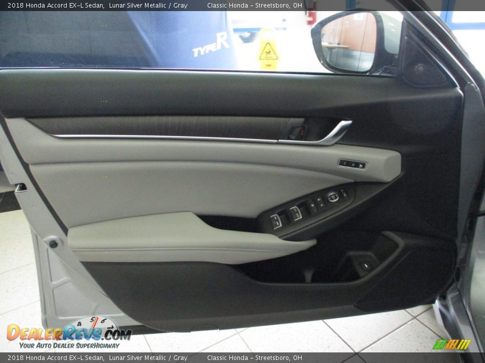 2018 Honda Accord EX-L Sedan Lunar Silver Metallic / Gray Photo #26