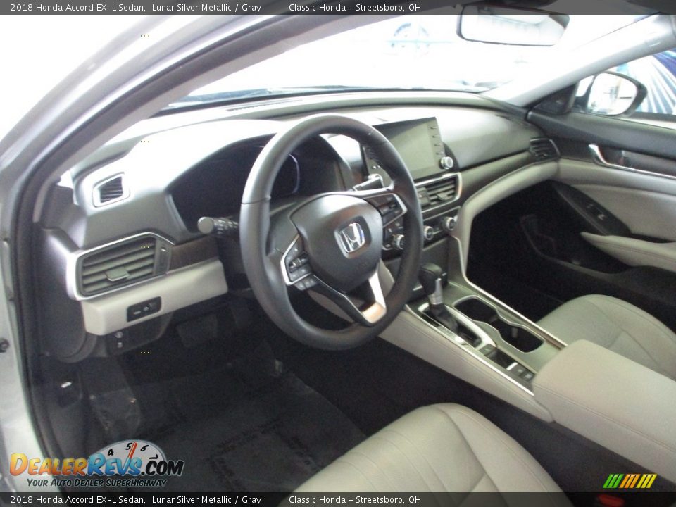 2018 Honda Accord EX-L Sedan Lunar Silver Metallic / Gray Photo #27
