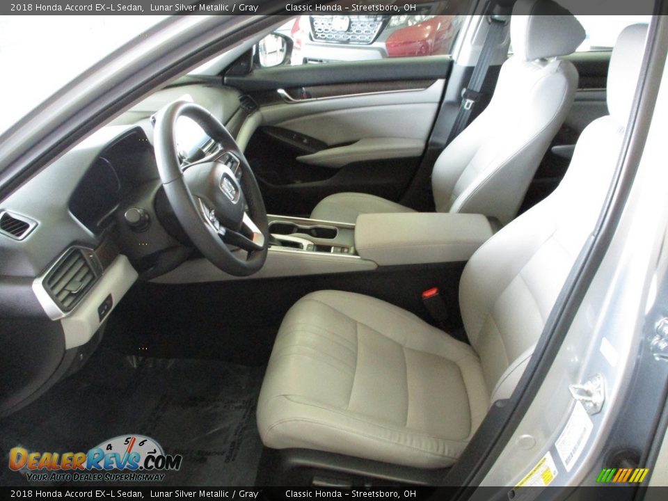 2018 Honda Accord EX-L Sedan Lunar Silver Metallic / Gray Photo #28