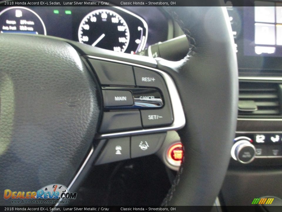 2018 Honda Accord EX-L Sedan Lunar Silver Metallic / Gray Photo #32