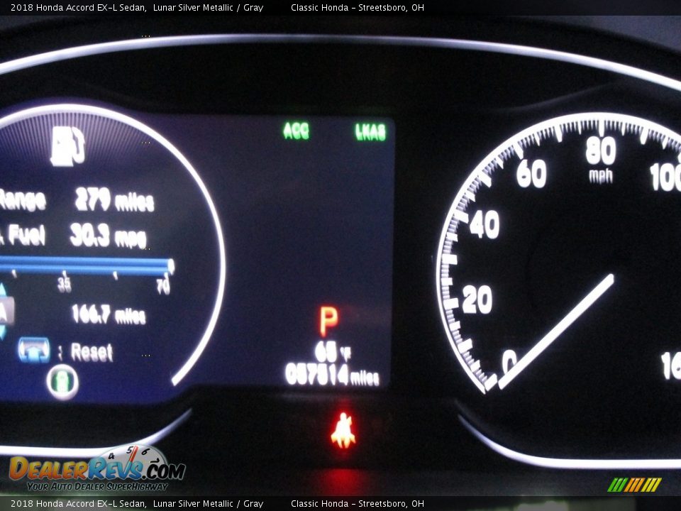 2018 Honda Accord EX-L Sedan Lunar Silver Metallic / Gray Photo #33