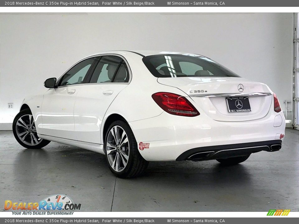 2018 Mercedes-Benz C 350e Plug-in Hybrid Sedan Polar White / Silk Beige/Black Photo #10