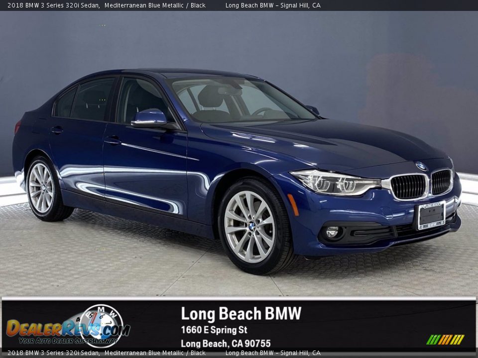 2018 BMW 3 Series 320i Sedan Mediterranean Blue Metallic / Black Photo #1