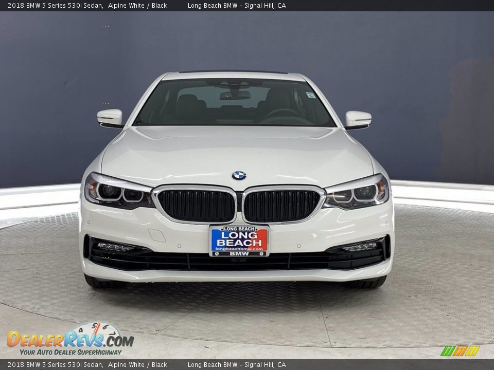 2018 BMW 5 Series 530i Sedan Alpine White / Black Photo #2