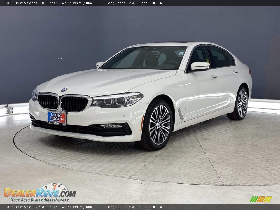 2018 BMW 5 Series 530i Sedan Alpine White / Black Photo #3