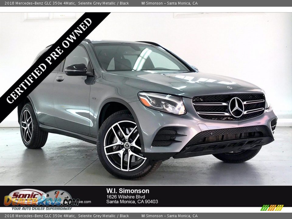 2018 Mercedes-Benz GLC 350e 4Matic Selenite Grey Metallic / Black Photo #1