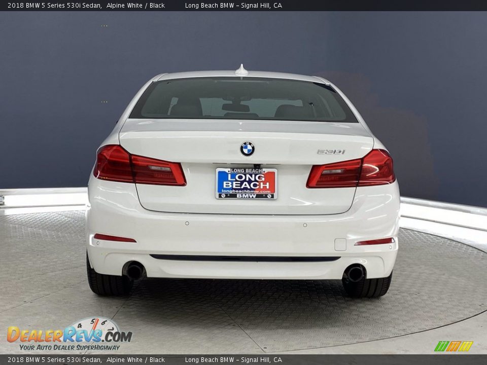 2018 BMW 5 Series 530i Sedan Alpine White / Black Photo #4