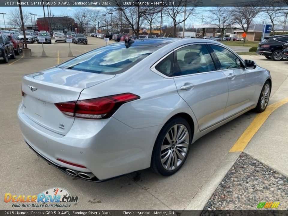 2018 Hyundai Genesis G80 5.0 AWD Santiago Silver / Black Photo #2