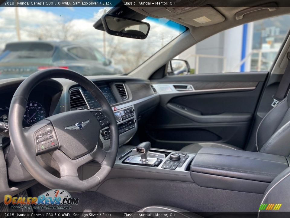 2018 Hyundai Genesis G80 5.0 AWD Santiago Silver / Black Photo #3