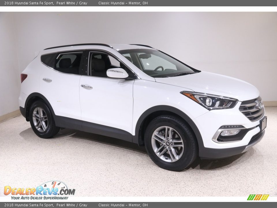 2018 Hyundai Santa Fe Sport Pearl White / Gray Photo #1
