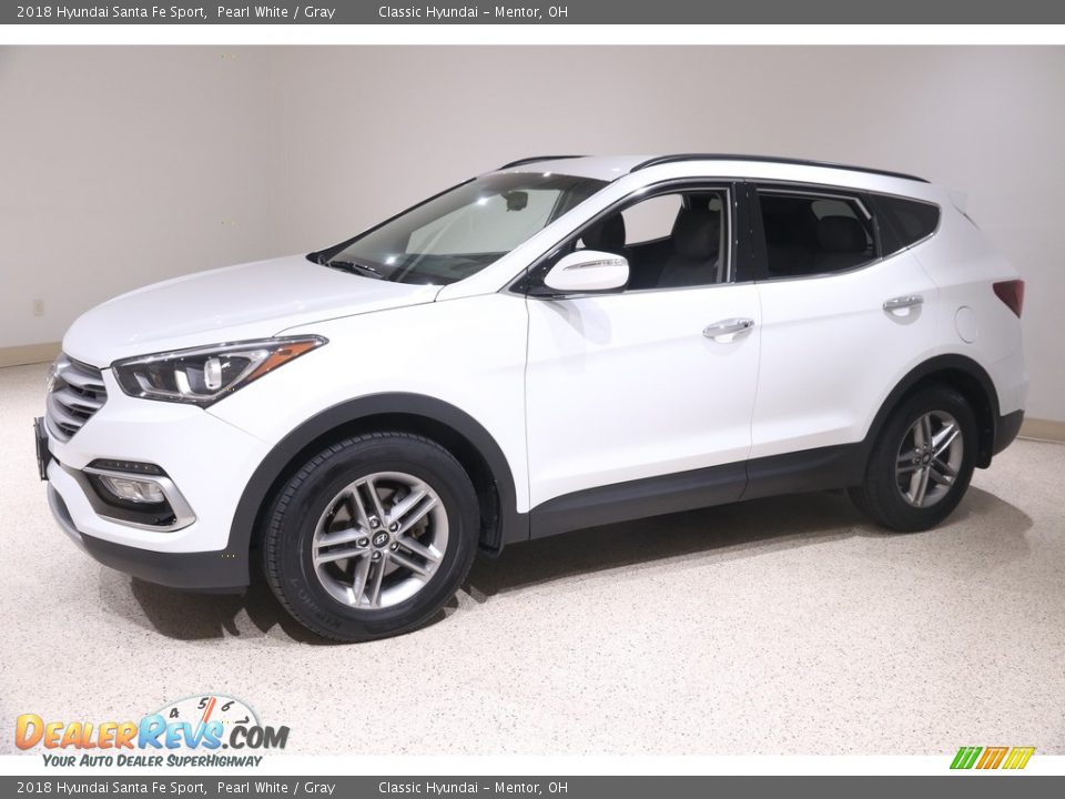 2018 Hyundai Santa Fe Sport Pearl White / Gray Photo #3