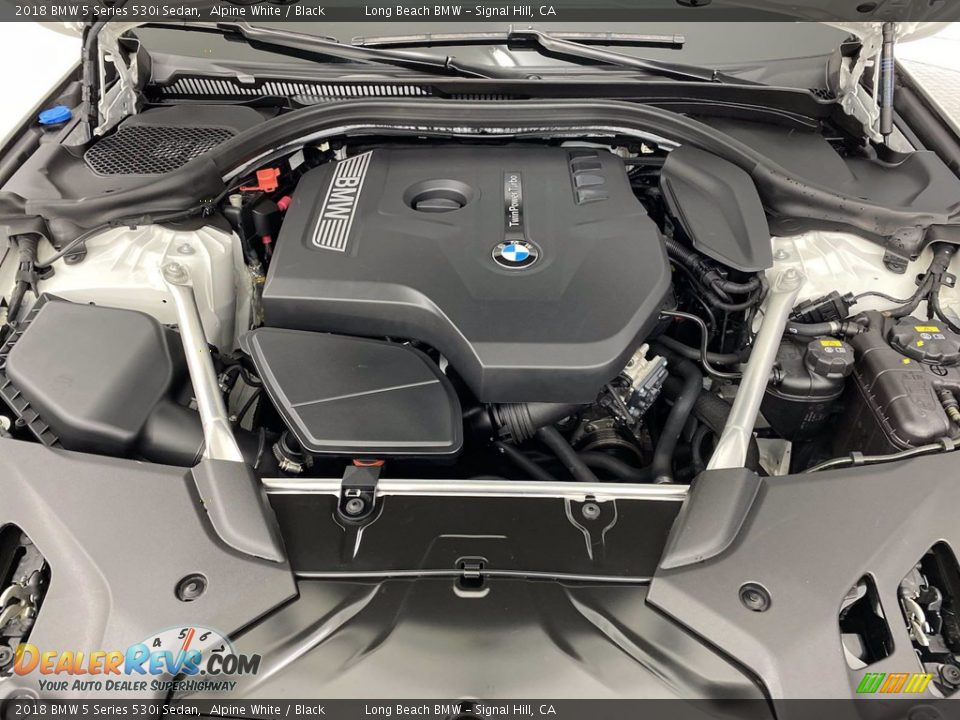2018 BMW 5 Series 530i Sedan Alpine White / Black Photo #12