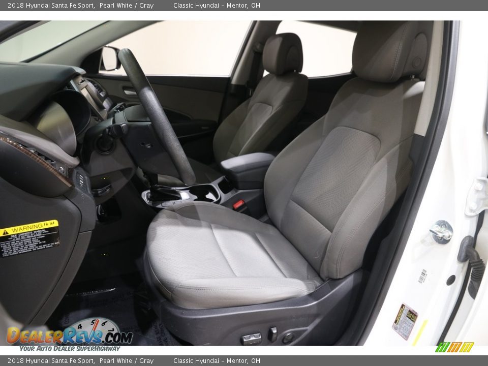 2018 Hyundai Santa Fe Sport Pearl White / Gray Photo #5