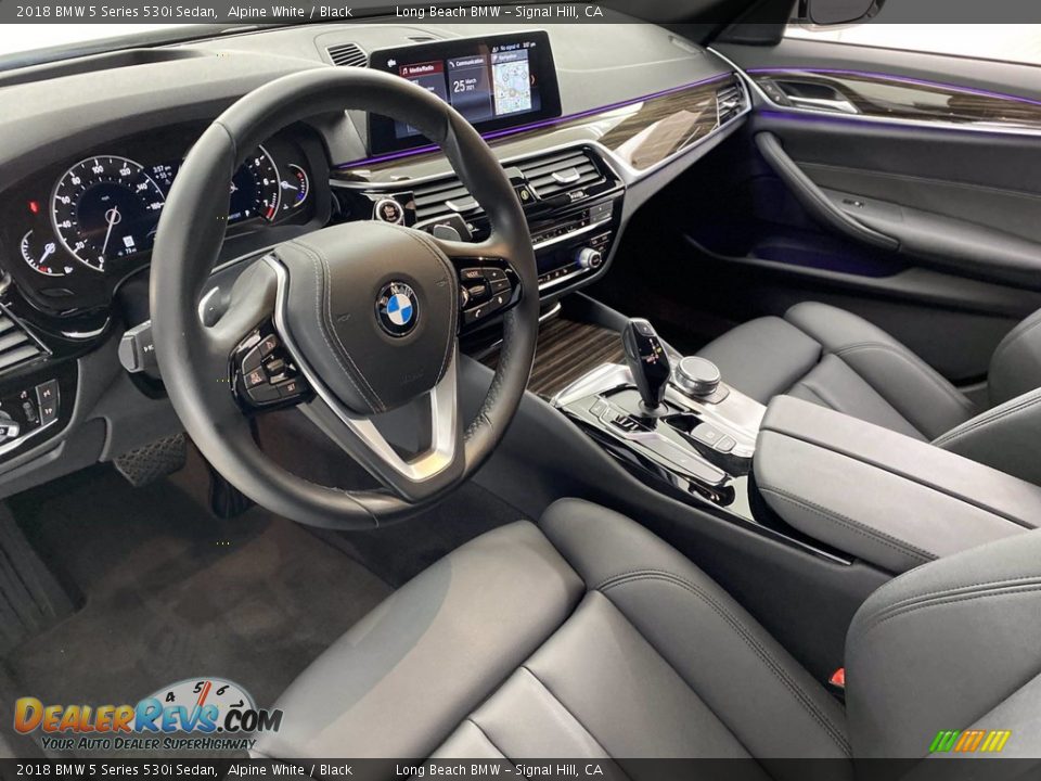 2018 BMW 5 Series 530i Sedan Alpine White / Black Photo #16