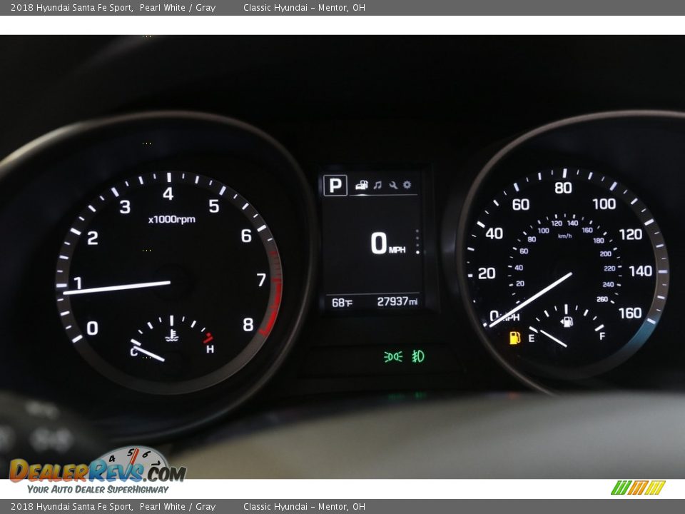 2018 Hyundai Santa Fe Sport Pearl White / Gray Photo #8