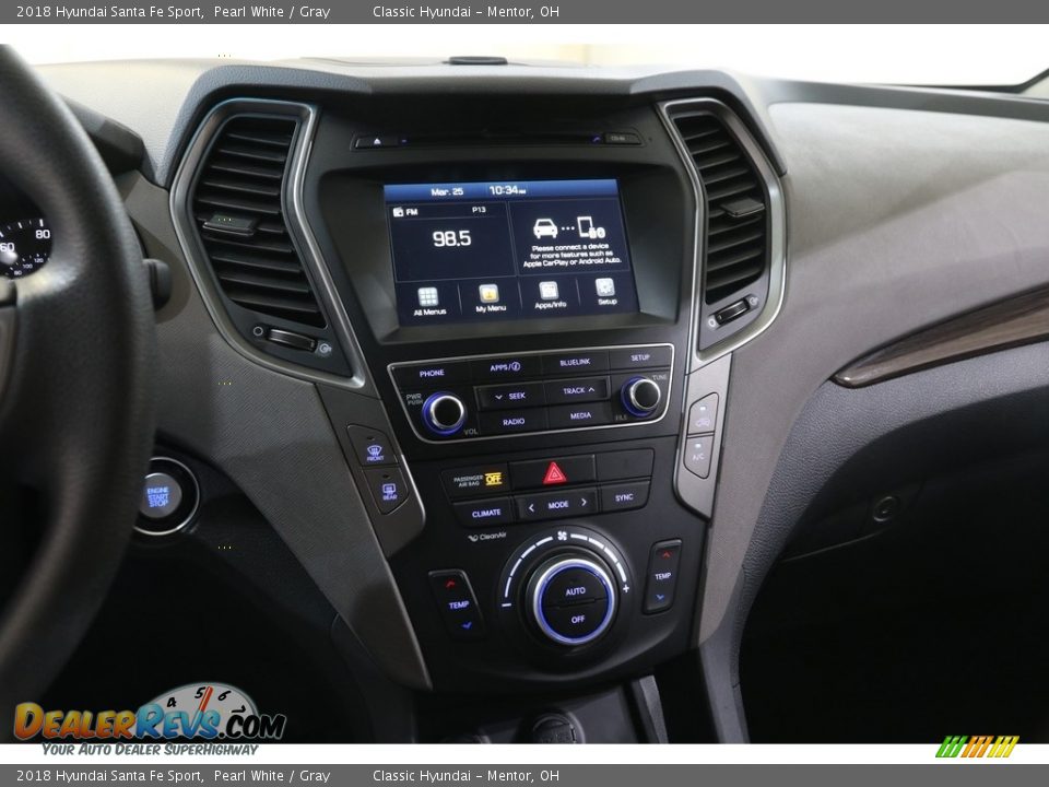 2018 Hyundai Santa Fe Sport Pearl White / Gray Photo #9