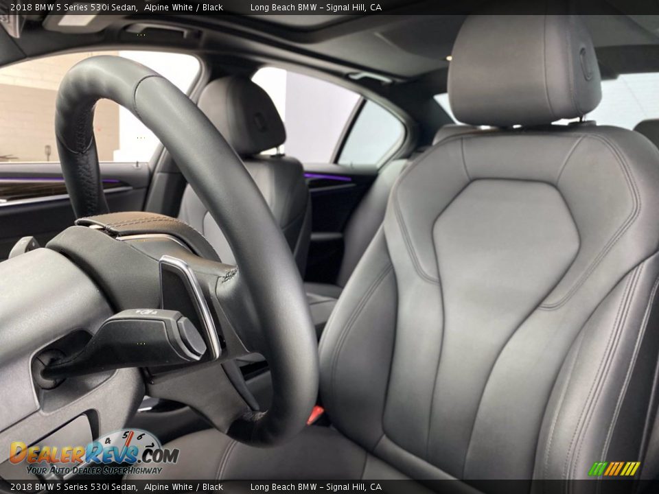 2018 BMW 5 Series 530i Sedan Alpine White / Black Photo #17