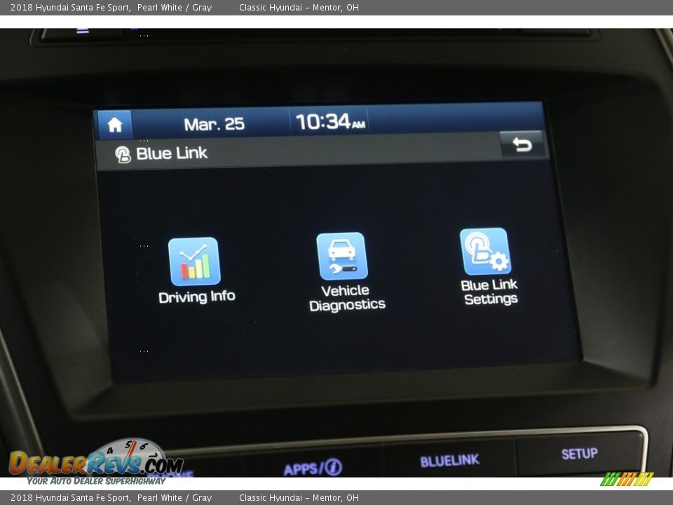 2018 Hyundai Santa Fe Sport Pearl White / Gray Photo #12