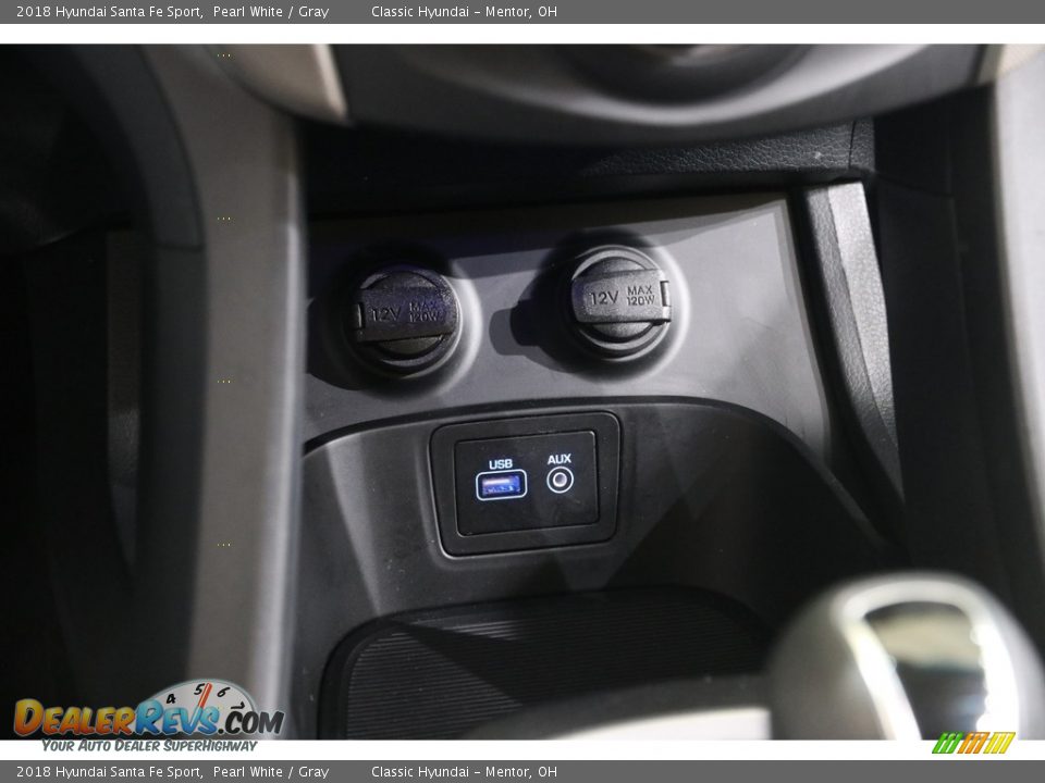 2018 Hyundai Santa Fe Sport Pearl White / Gray Photo #13
