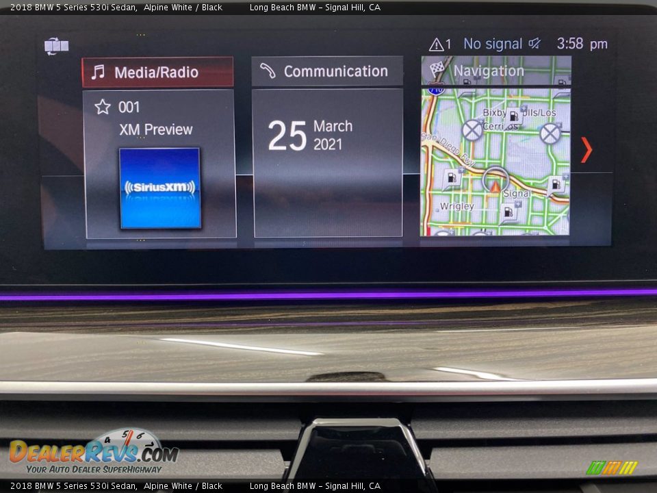 2018 BMW 5 Series 530i Sedan Alpine White / Black Photo #23