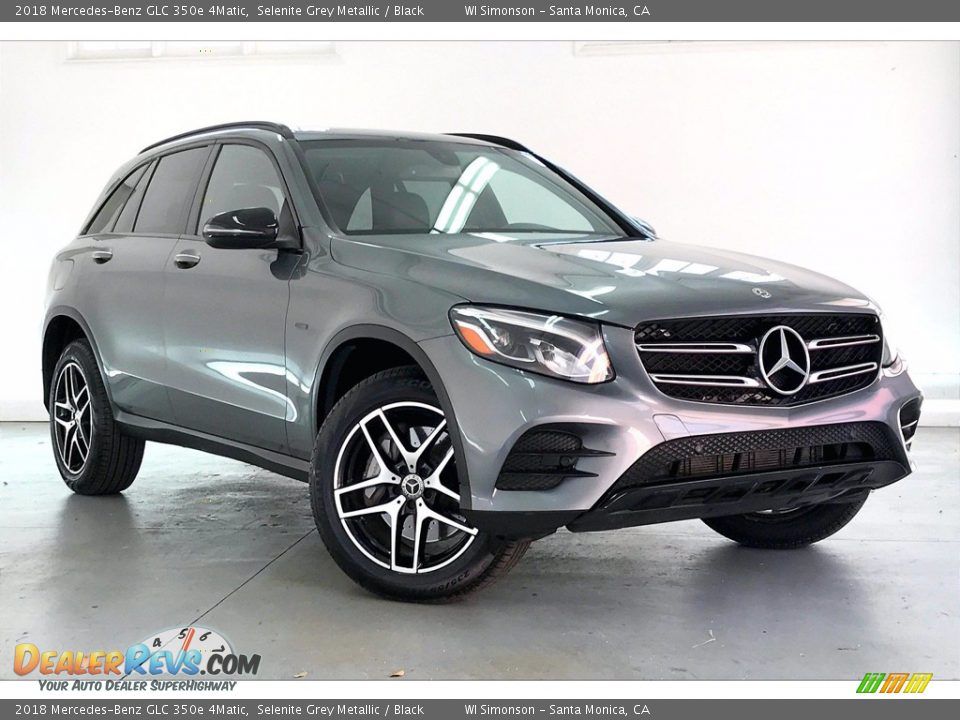 2018 Mercedes-Benz GLC 350e 4Matic Selenite Grey Metallic / Black Photo #34