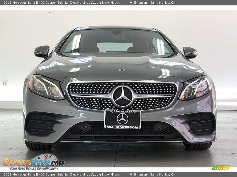 2018 Mercedes-Benz E 400 Coupe Selenite Grey Metallic / Saddle Brown/Black Photo #2