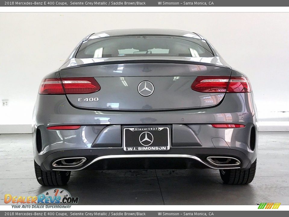 2018 Mercedes-Benz E 400 Coupe Selenite Grey Metallic / Saddle Brown/Black Photo #3