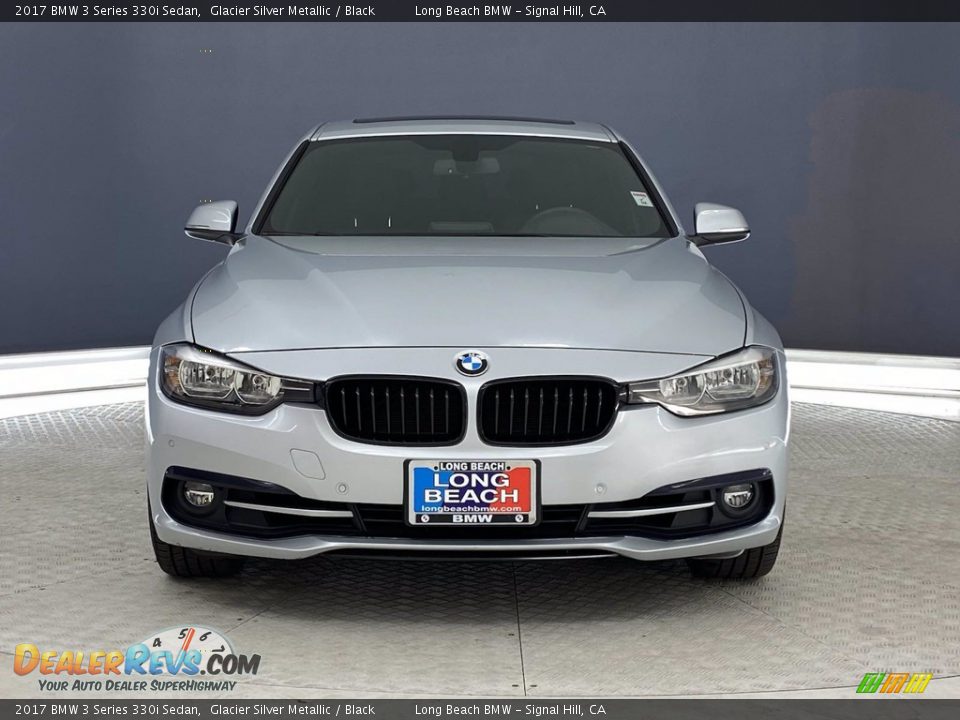 2017 BMW 3 Series 330i Sedan Glacier Silver Metallic / Black Photo #2