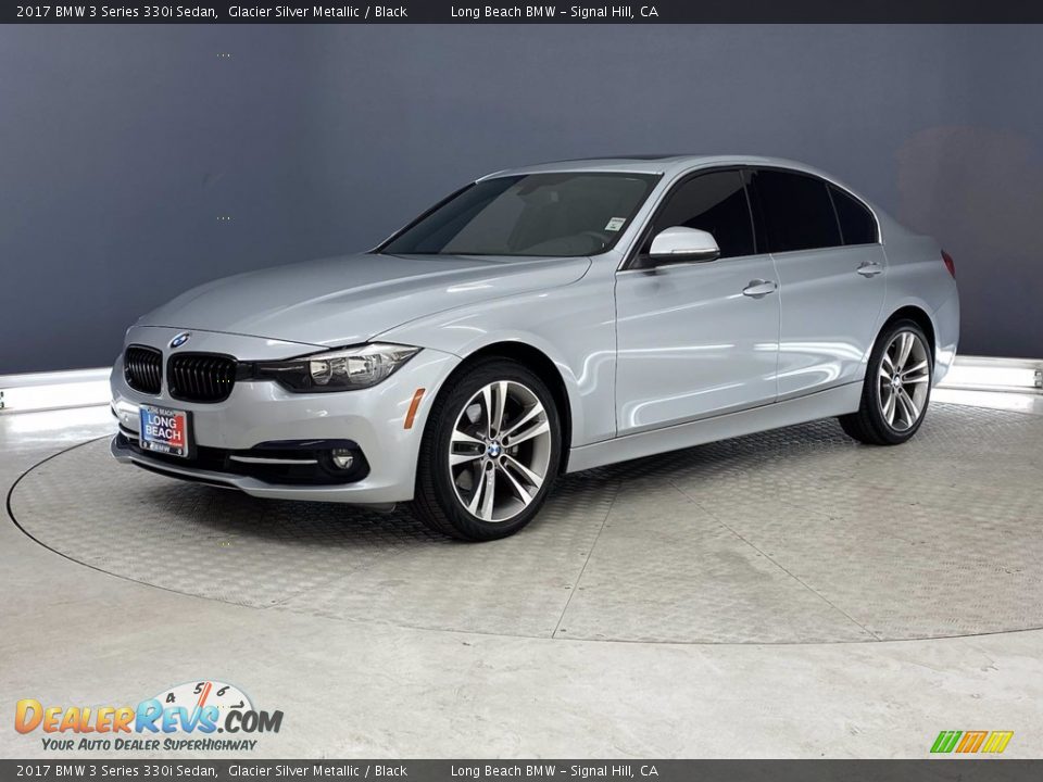 2017 BMW 3 Series 330i Sedan Glacier Silver Metallic / Black Photo #3