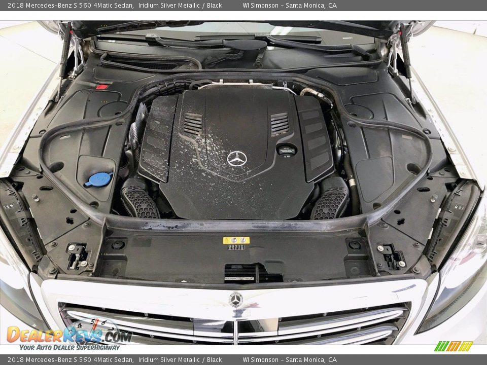 2018 Mercedes-Benz S 560 4Matic Sedan Iridium Silver Metallic / Black Photo #9