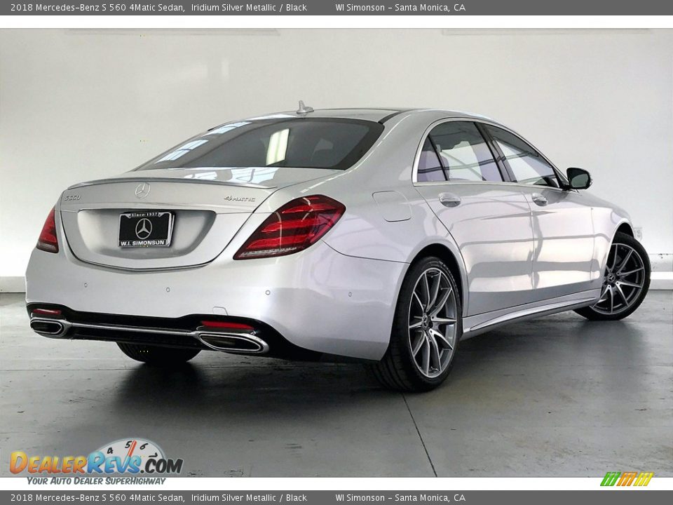 2018 Mercedes-Benz S 560 4Matic Sedan Iridium Silver Metallic / Black Photo #13