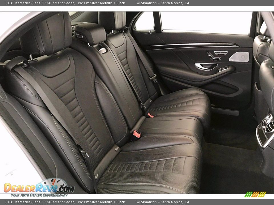 Rear Seat of 2018 Mercedes-Benz S 560 4Matic Sedan Photo #19